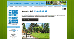 Desktop Screenshot of noclegszczawno.pl