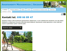 Tablet Screenshot of noclegszczawno.pl